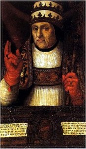 Alfons de Borja va ser anomenat Papa sota el nom de Calixt III el 8 d'abril de 1455. Font: Viquipèdia