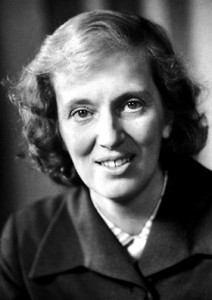Dorothy Hodgkin va descobrir l'estructura de la penicil·lina. Font: Viquipèdia