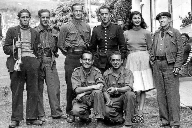 Guerrillers de la UNE abans de formar part de la invasió de la Vall d’Aran. Font: Heraldo.es