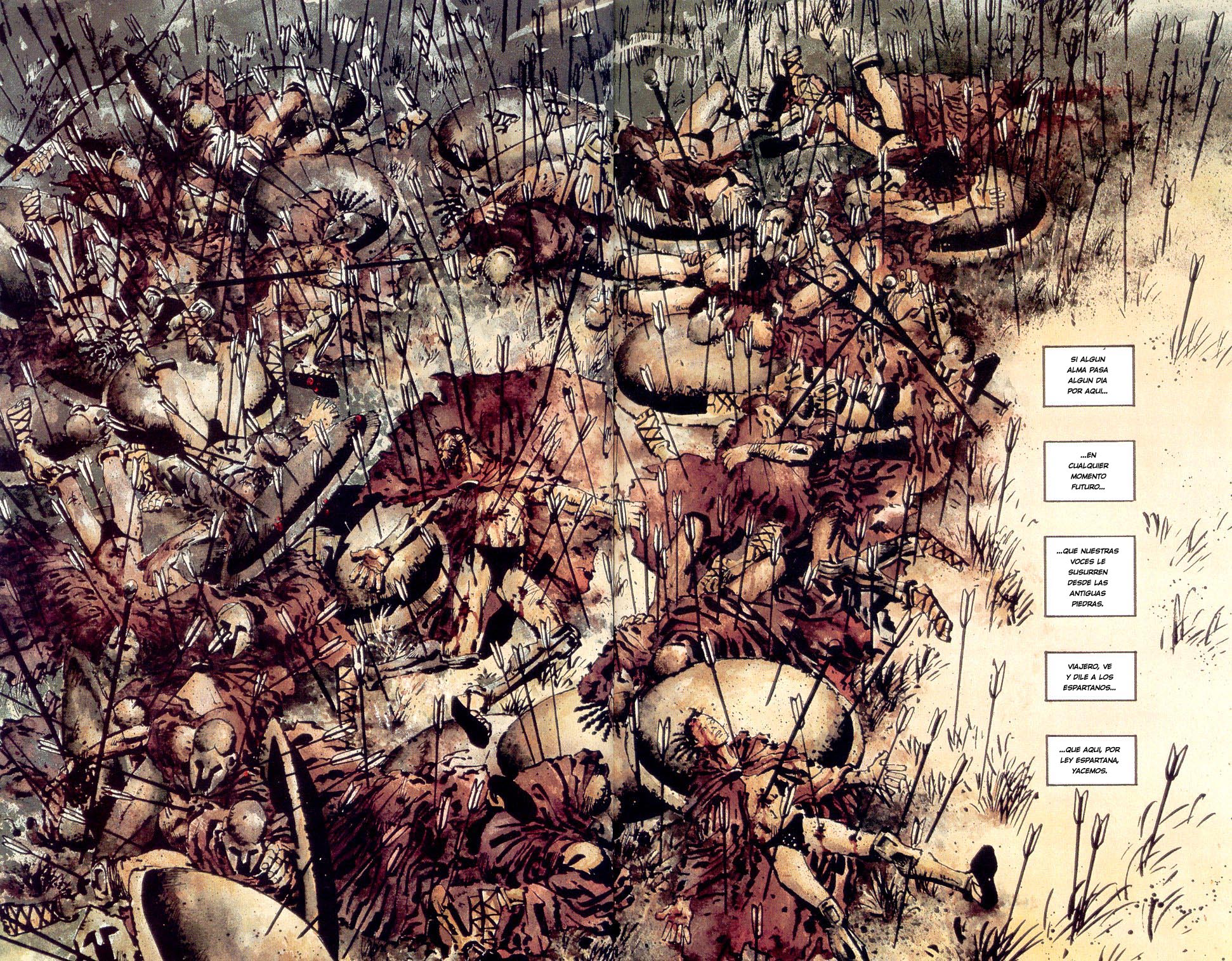 Els Espartans no van morir sols. Juntament amb Tespians i Tebans (contra la seva voluntat), defensaren les Termòpiles mentre els seus aliats es retiraven. Font: 300