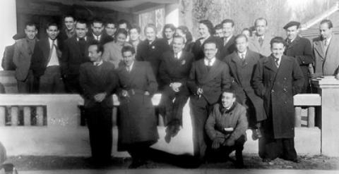 Cúpula del PCE fotografiada a Tolouse al 1945. Font: Publico.es
