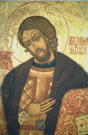 Alexandre Nevski (1220-63) és venerat com a sant i és una de les grans icones de la història russa. Font: Viquipèdia
