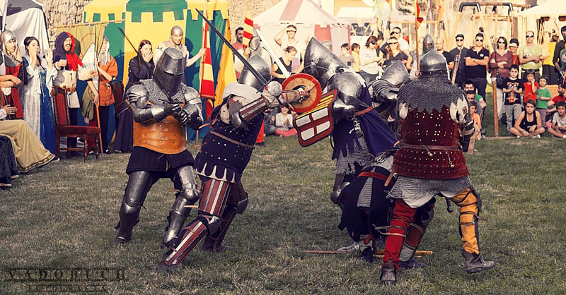 Imatge 3: combat de recreació històrica dut a terme per Alma Cubrae. Font: almacubrae.com