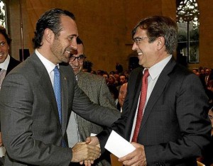 José Ramón Bauzà i Francesc Antic, dos dels últims presidents de les Illes Balears. Font: Ultima Hora