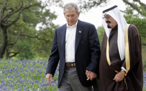Les relacions EUA-Aràbia Saudita van tenir un bon moment amb l'administració Bush, la família del qual té interessos a la zona des dels anys 30