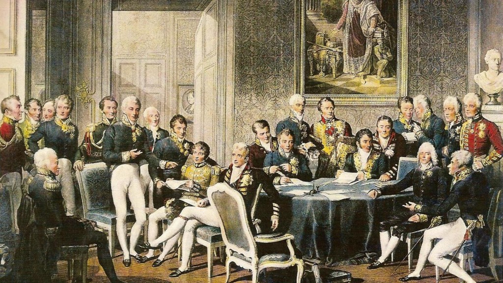 El Congrés de Viena va intentar dur a terme una restauració de l'abolutisme polític suprimint els nous anhels despertats per Napoleó i vetllant per l'equilibri de poder entre totes les grans potències europees. Font: El Confidencial