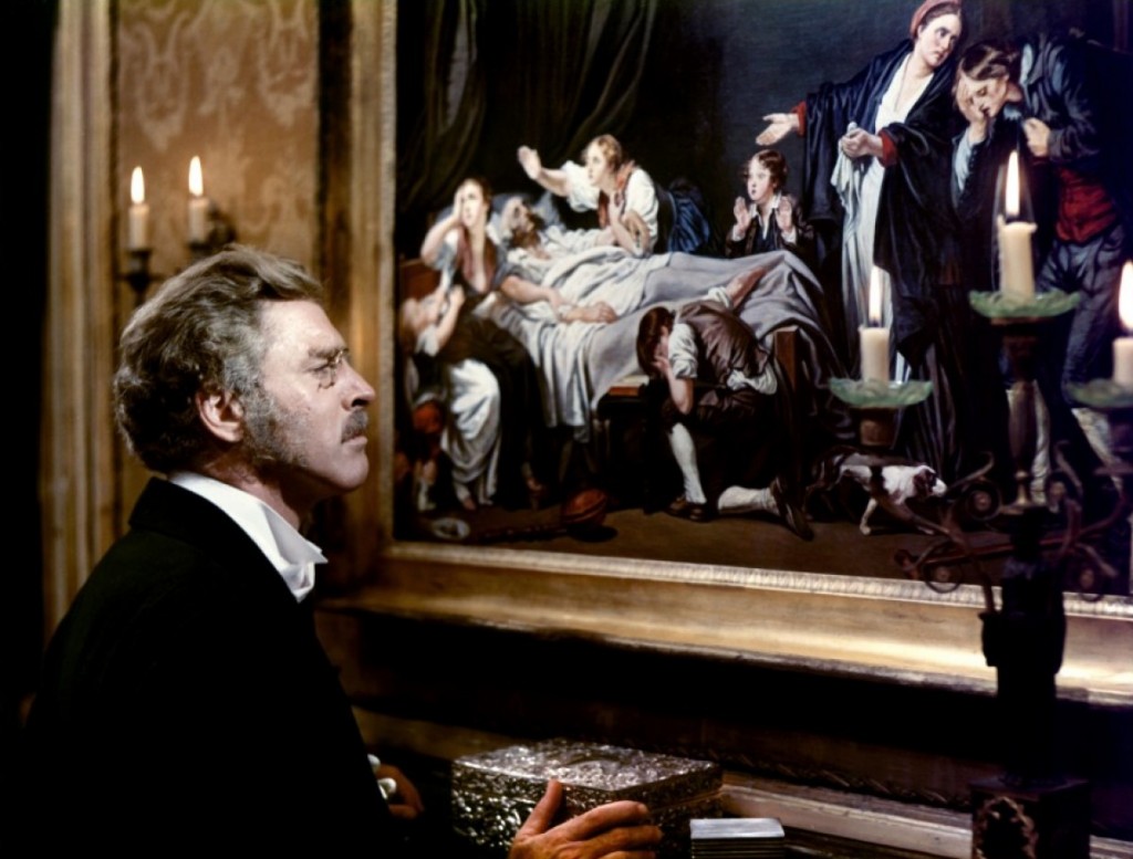 El Príncep de Salina reflexionant sobre la mort davant un quadre on surt representada aquesta temàtica. Font: Filmoteca