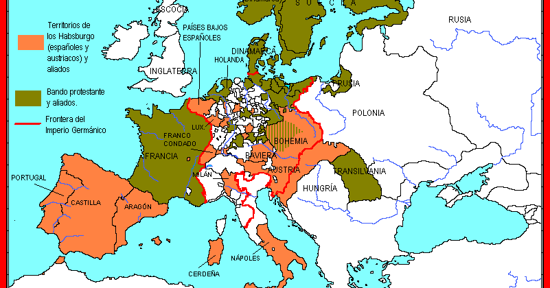 Mapa de la distribució territorial europea després de la Pau de Westfàlia i el Tractat dels Pirineus. Font: Robert Cuenca