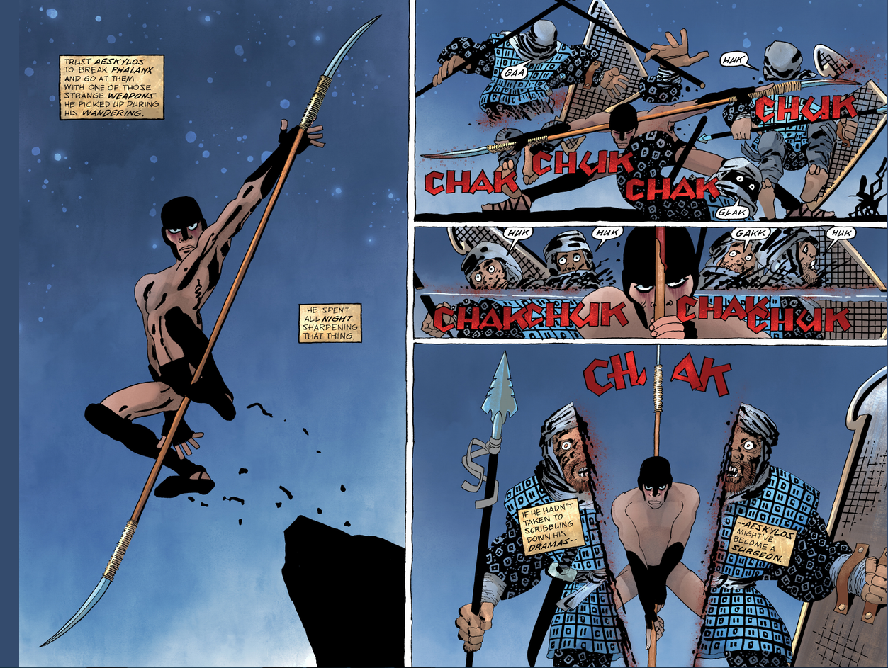 Èsquil, el dramaturg “ninja”, assassí de Darius I. Font: Xerxes #1.