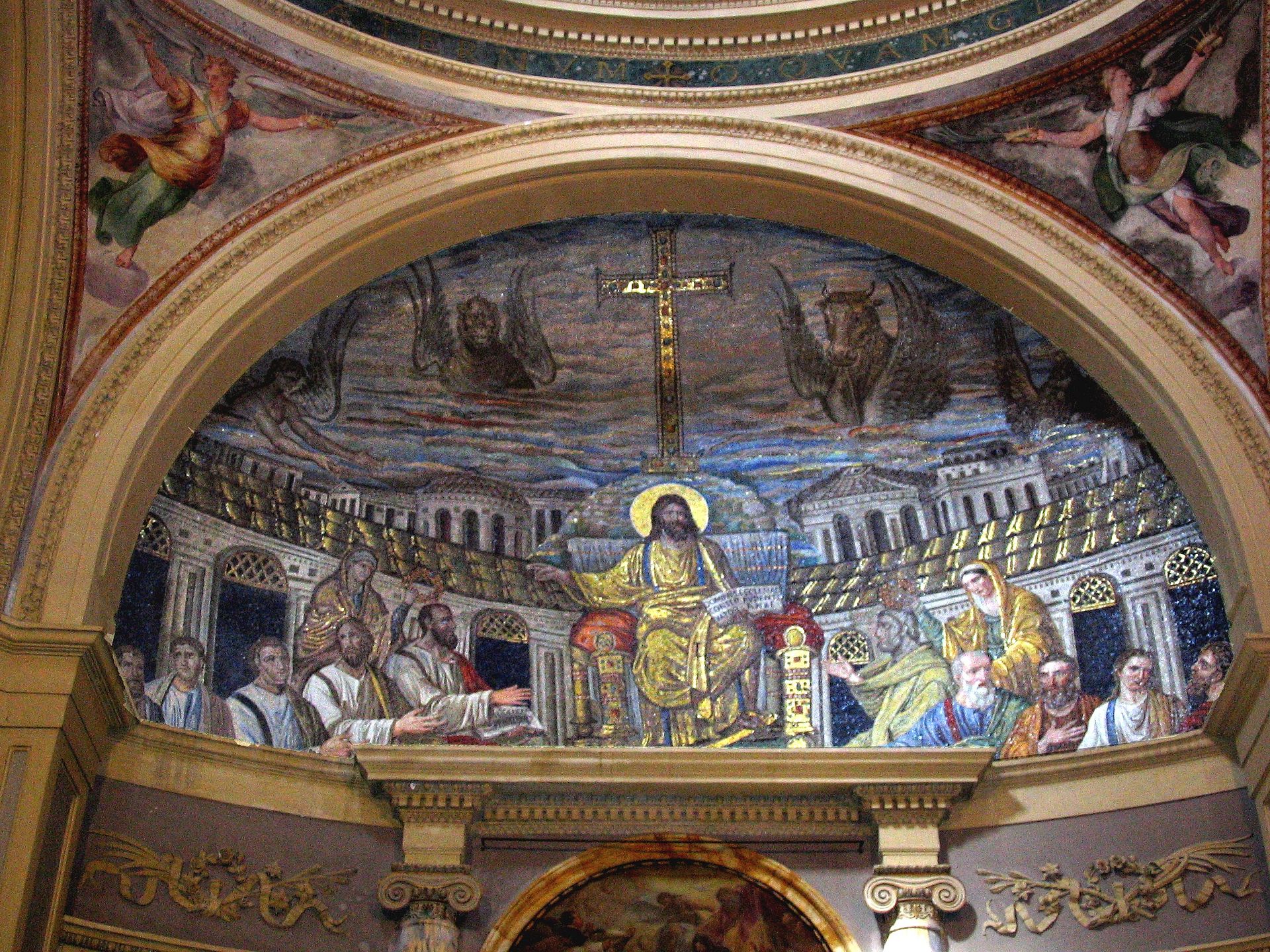 Mosaic de l'absis de la Basílica de Santa Pudenciana (Font: Wikimedia Commons)