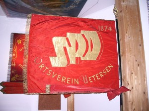 Bandera del Partit Socialdemòcrata Alemany (SPD) el 1874