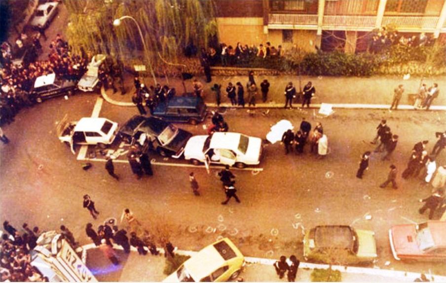 L'emboscada de Via Fani (Roma) el 16 de març de 1978, que va permetre el segrest d'Aldo Moro