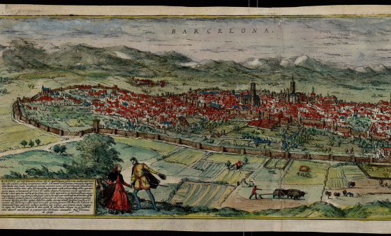 Vista de la ciutat de Barcelona l’any 1480. Anònim. Arxiu Històric de la ciutat de Barcelona