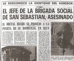 Titular del diari “El Correo” informant de la mort de Melitón Manzanas. Font: elconfidencial.com