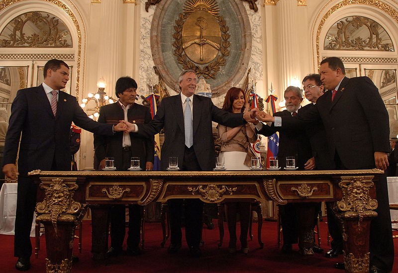 Reunió del “pink tide” l’any 2007. Font: Presidencia de la Nación Argentina.