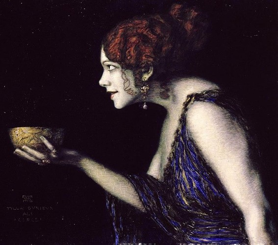 Tilla Durieux com Circe, Franz von Stuck, 1912.